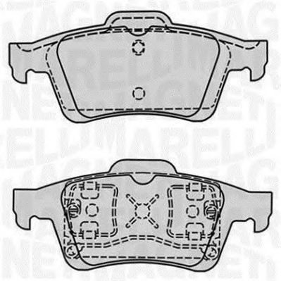 MAGNETI MARELLI 363916060569 -  Комплект тормозных колодок, дисковый тормоз